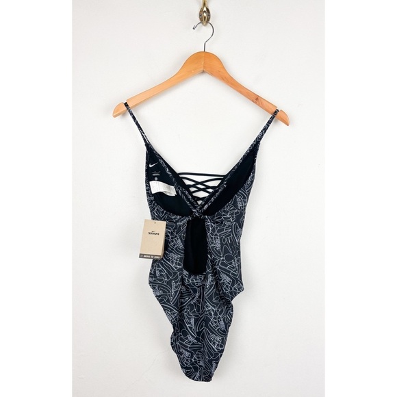 NWT Nike Sneakerkini 2.0 Allover Print One Piece Swimsuit Sz L - Picture 6 of 13